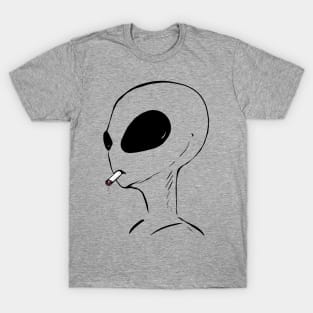 smoking alien T-Shirt